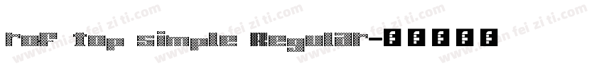 rof top simple Regular字体转换